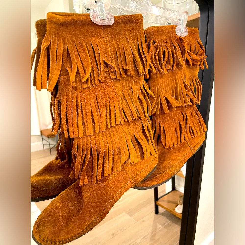 Minnetonka Fringe Boots